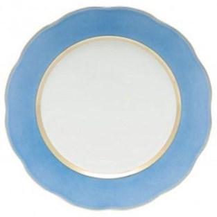 Herend Silk Ribbon Service Plate - Cornflower (Charger / Service - Charger Plates)
