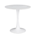 Coaster Furniture Arkell 193041 Round 30-inch Faux Marble Top Dining Table - White