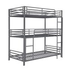Coaster Furniture Maynard 422670 Metal Twin Triple Bunk Bed - Gunmetal