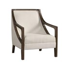 Elements International Hopkins UHK525101E Accent Chair - Natural/Espresso