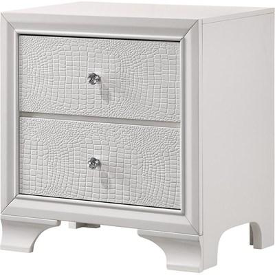 Crown Mark Lyssa B4310-2 Nightstand - Frost