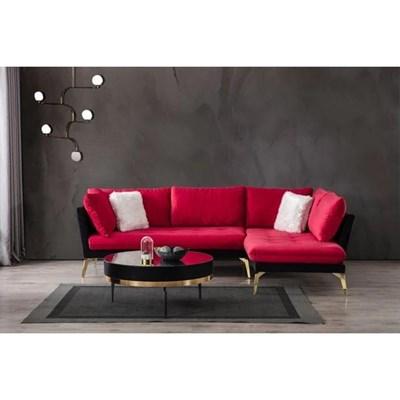 Nova Wholesale Furniture Nessa NESSA-RED RAF Sectional - Red & Black