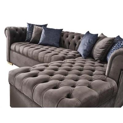 Nova Wholesale Furniture Audrey RAF Chaise Sectional - Gray