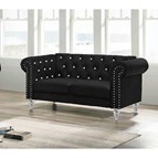 New Classic Furniture Emma Crystal UKD13 Loveseat - Black