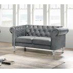 New Classic Furniture Emma Crystal UKD13 Loveseat - Gray
