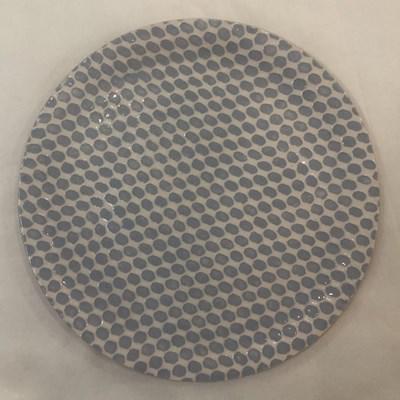 Terrafirma Ceramics Charger Plate - Dot Opal (Charger / Service - Charger Plates)