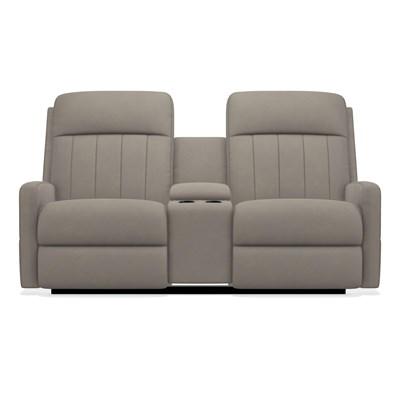 La-Z-Boy Finley Power Wall Reclining Loveseat w/ Console/HeadRest/Lumbar - Pewter