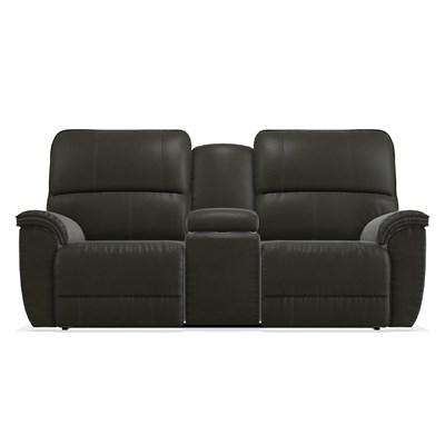 La-Z-Boy Norris Power Reclining Loveseat with Console and Headrest - Shitake