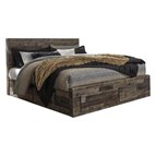 Benchcraft Derekson B200B18 Queen Panel Bed with 4 Storage Drawers