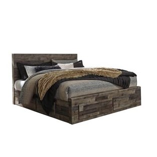 Benchcraft Derekson B200B19 King Panel Bed with 4 Storage Drawers (Beds - King)
