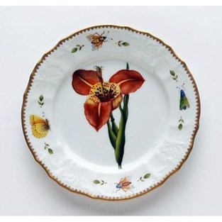 Anna Weatherley Redoute Red Flower Salad Plate (Plates - Salad)