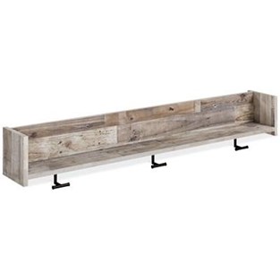 Signature Design by Ashley Neilsville EA2320-151 Wall Mounted Coat Rack with Shelf (Coat Racks - Wall Mounted)