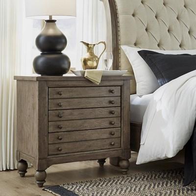 Liberty Furniture Industries Inc. Americana Farmhouse 615-BR62 Bedside Chest with Charging Station