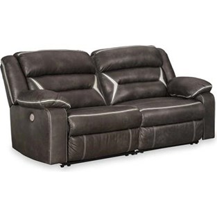 Signature Design by Ashley Kincord 13104S7 2 pc Power Reclining Sectional Loveseat (Sectionals - Power Recline)