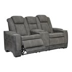 Signature Design by Ashley Next-Gen DuraPella 2200418 Power Reclining Loveseat with Console and Adjustable Headrest