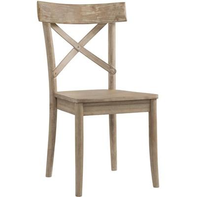 Elements International Callista X-Back Wooden Side Chair Set