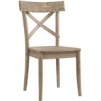 Elements International Callista X-Back Wooden Side Chair Set