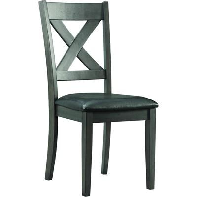 Elements International Alex Dining Side Chair Grey
