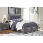 Signature Design by Ashley Lodanna B214B12 Queen Panel Bed with 2 Storage Drawers