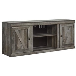 Signature Design by Ashley Wynnlow EW0440-268 Large TV Stand with Fireplace Option (TV Stands - Media Consoles and Credenzas)