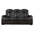 Signature Design by Ashley Party Time 3700315C Power Reclining Sofa with Adjustable Headrest
