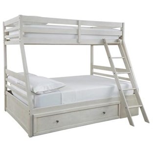 Signature Design by Ashley Robbinsdale B742B16 Twin over Full Bunk Bed with Storage (Kids Beds - Bunk Bed)