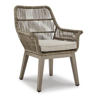 Signature Design by Ashley Beach Front P399-601A Arm Chair With Cushion (Outdoor Seating - Dining Chairs)