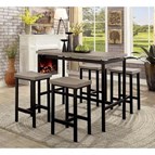 Furniture of America Vilvoorde CM3454PT-5PK 5 Pc. Counter Ht. Table Set