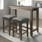 Furniture of America Caerleon CM3474GY-PT-3PK 3 Pc. Counter Ht. Dining Set