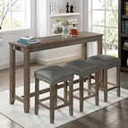 Furniture of America Caerleon CM3474GY-PT-4PK 4 Pc. Counter Ht. Dining Set