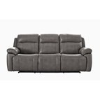 Amax Leather Sydney 6565 Power Reclining Zero Gravity Sofa - Chatham Grey