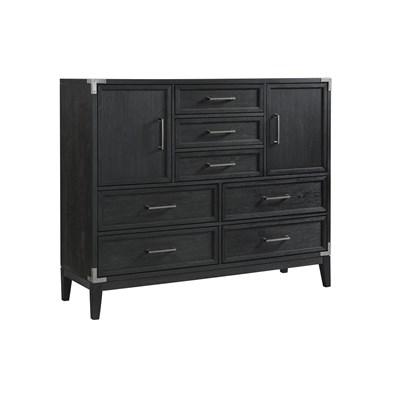 Intercon Furniture Laguna LG-BR-2407GC-WST-C Gentleman's Chest - Weathered Steel