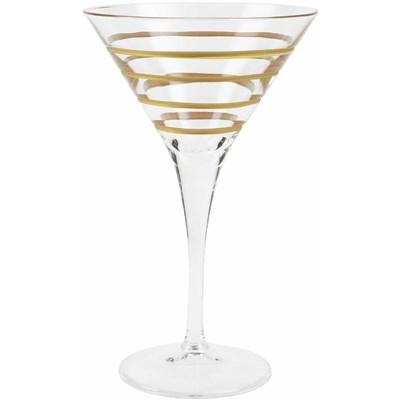 Vietri Raffaello Swirl Martini Glass (Cocktail & Iced Beverage Glasses - Martini Glasses)