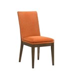 New Classic Furniture Maggie D7185B-20-ORG Dining Chair - Walnut/Terra Cotta