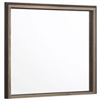 Coaster Furniture Baker 224464 Rectangular Dresser Mirror - Brown/Light Taupe