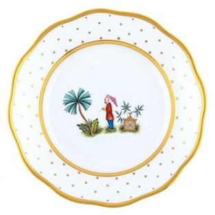 Herend Asian Garden Bread and Butter Plate (Plates - Dessert)
