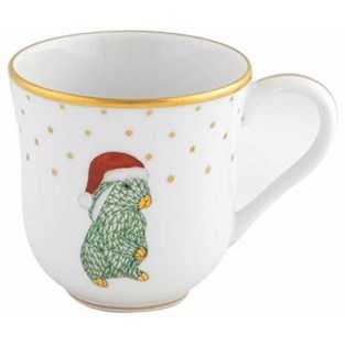 Herend Christmas Mug - Santa Bunny (Cups & Saucers - Mugs)