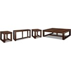 Signature Design by Ashley Watson T481T1 Coffee Table and 2 End Tables with Console