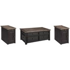 Signature Design by Ashley Tyler Creek T736T1 Coffee Table and 2 Chairside End Tables