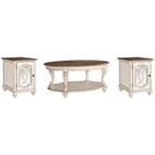 Signature Design by Ashley Realyn T743T2 Coffee Table and 2 End Tables