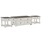 Signature Design by Ashley Havalance T994T1 Lift Top Coffee Table and 2 End Tables