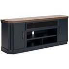 Signature Design by Ashley Landocken W402-68 XL TV Stand with Fireplace Option