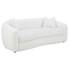Coaster Furniture Isabella 509871 Faux Sheepskin Upholstered Sofa - Natural