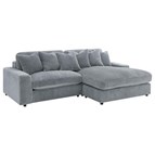 Coaster Furniture Blaine 509900 Upholstered Reversible Chaise Sectional Sofa - Fog