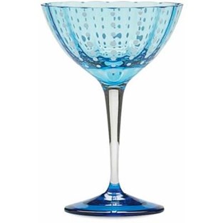Zafferano America Perle Cocktail Goblet - Aquamarine (Cocktail & Iced Beverage Glasses - Coupes)