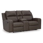 Signature Design by Ashley Lavenhorne 6330694C Double Reclining Loveseat with Console