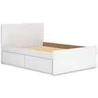 Signature Design by Ashley Onita EB9630B15 Full Panel Platform Bed with 2 Side Storage