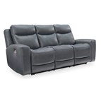 Signature Design by Ashley Mindanao U5950415C Power Reclining Sofa with Adjustable Headrest