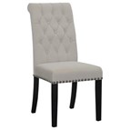 Coaster Furniture Alana 115182 Velvet Upholstered Dining Side Chair - Sand