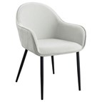 Coaster Furniture Emma 115592 Fabric Upholstered Dining Arm Chair - Fog Grey